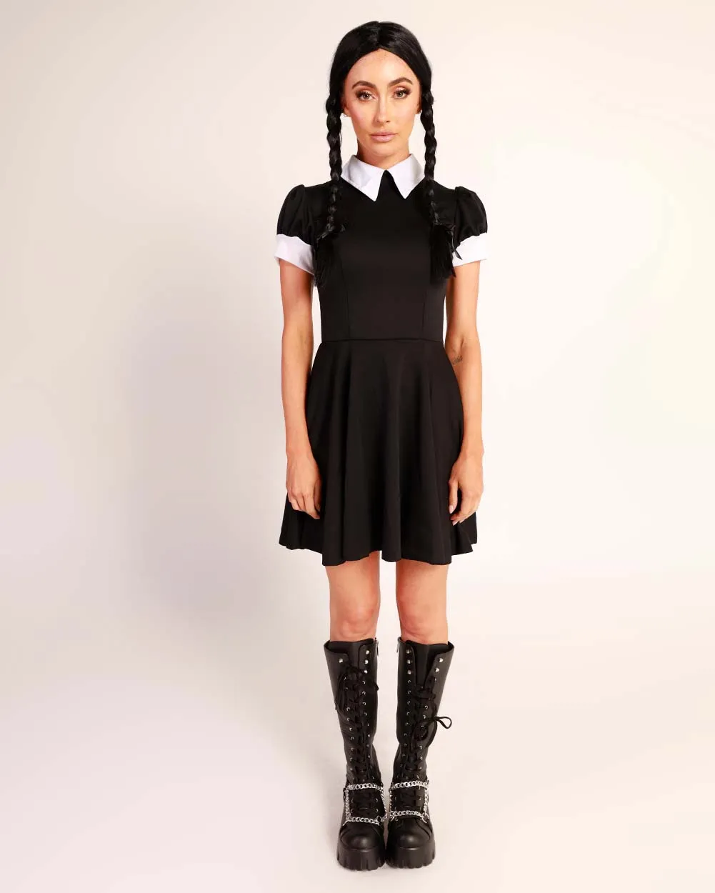 Do I Look Disturbing Collar Dress Costume Set