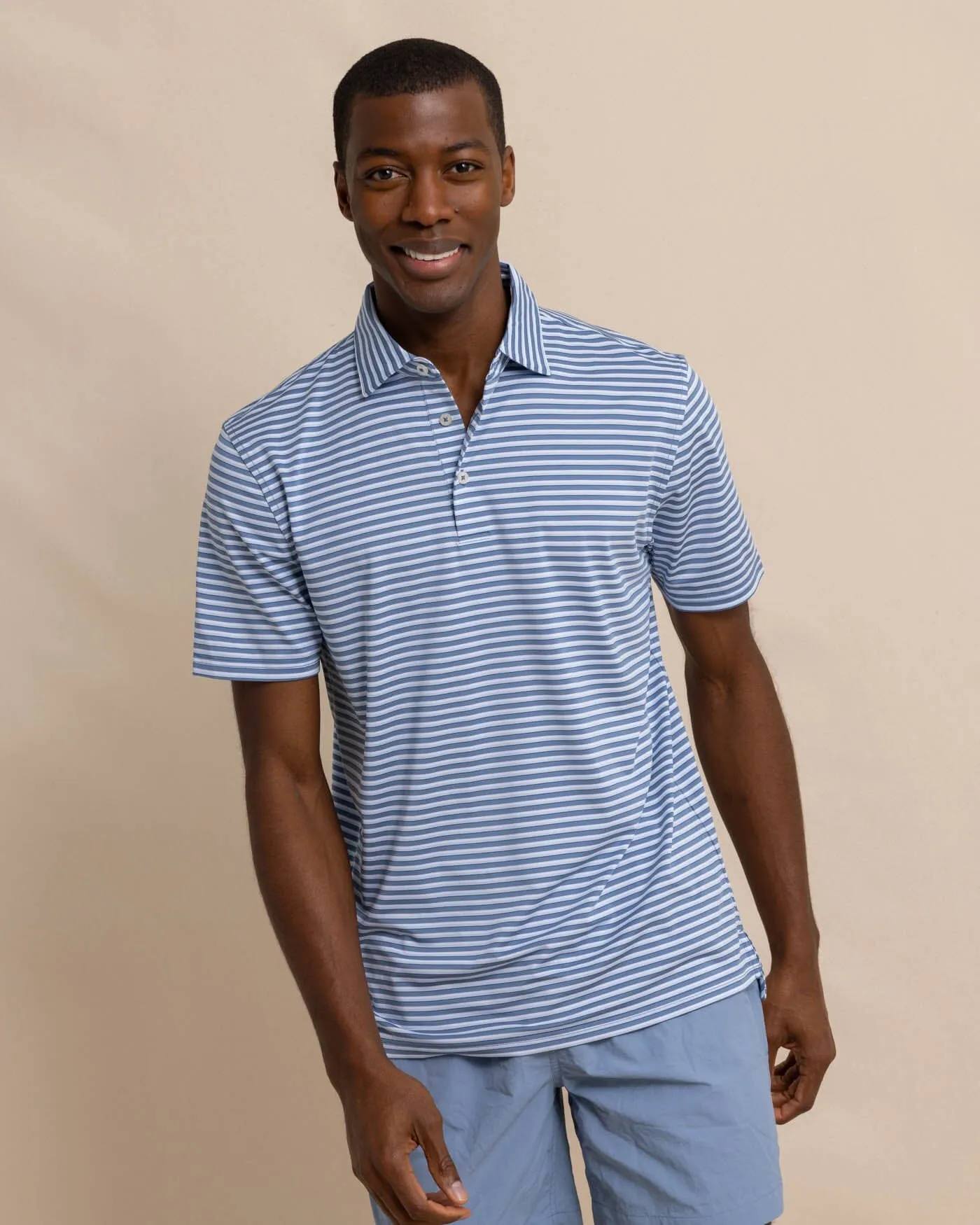 Driver Carova Stripe Polo Shirt