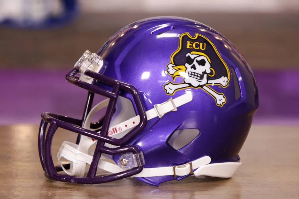 East Carolina Pirates Riddell Speed Mini Helmet - Metallic Purple