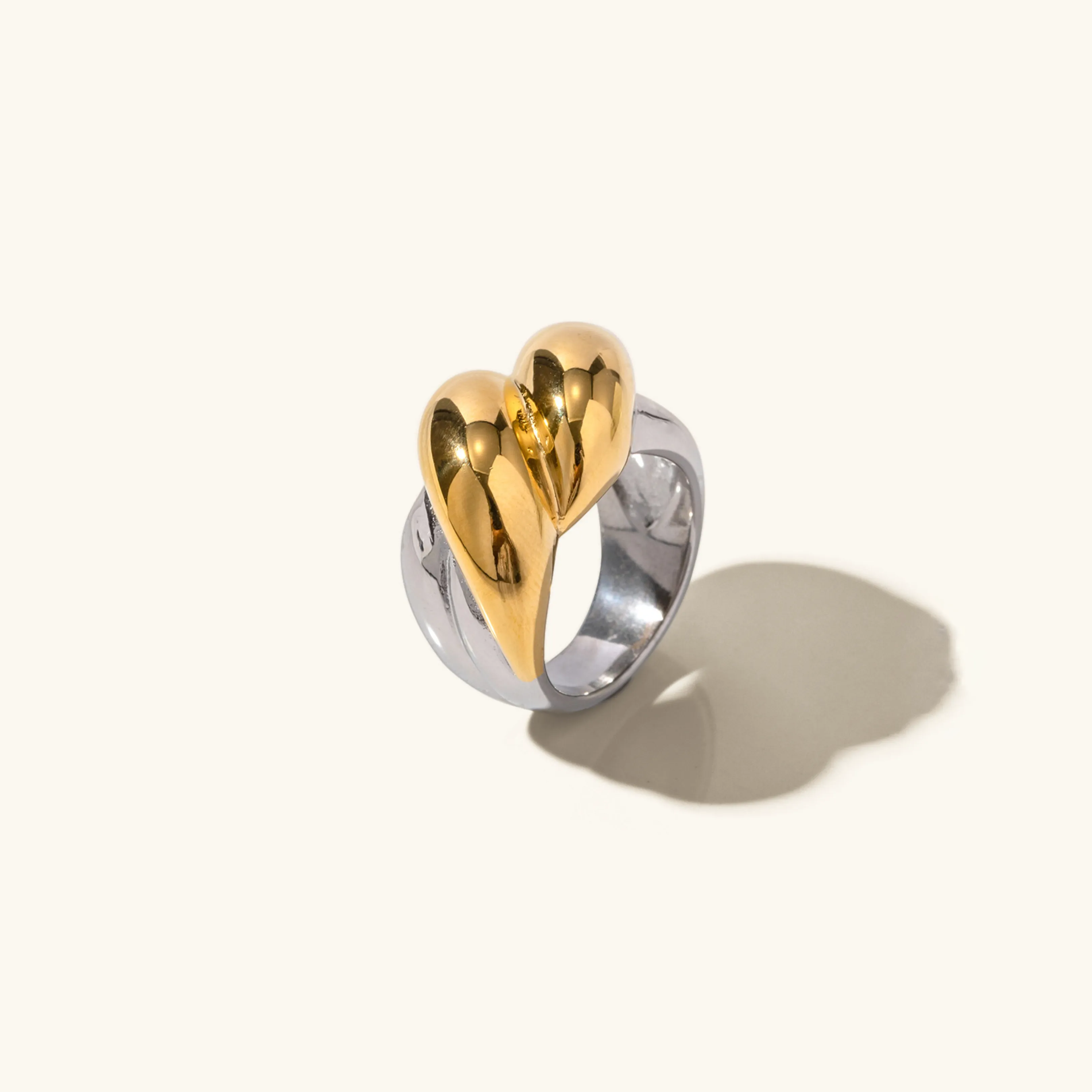 Fatima Two Tone Ring