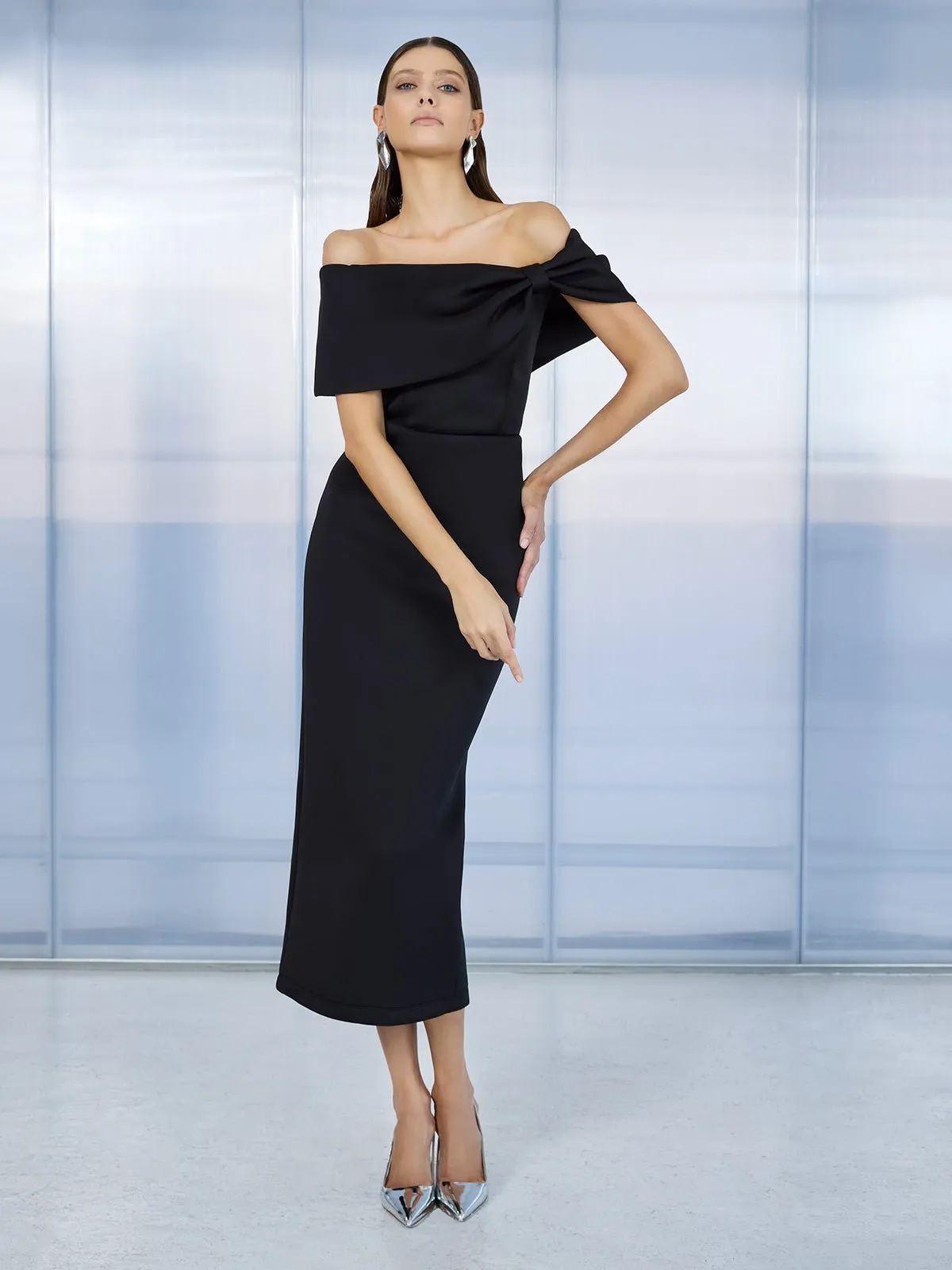 Finlay Black Cocktail Dress