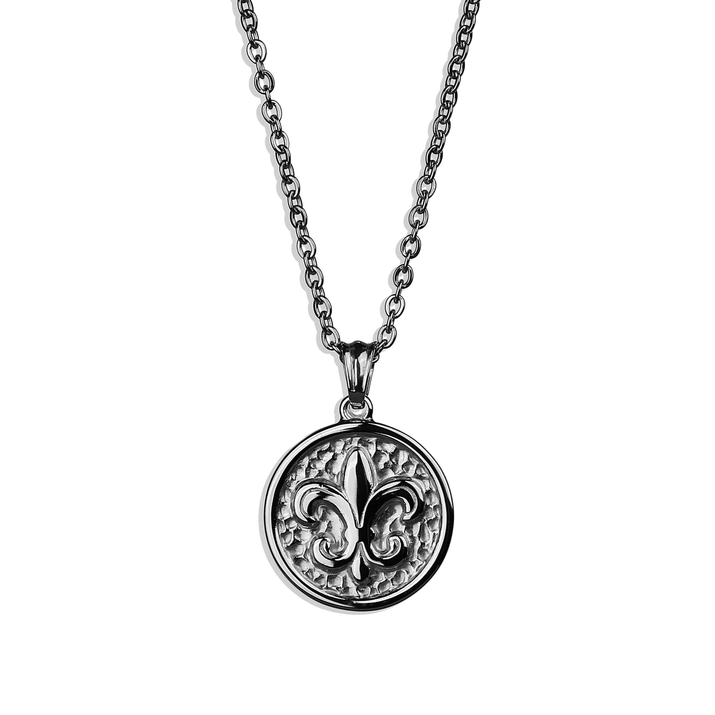 Fleur De Lis Necklace - Silver