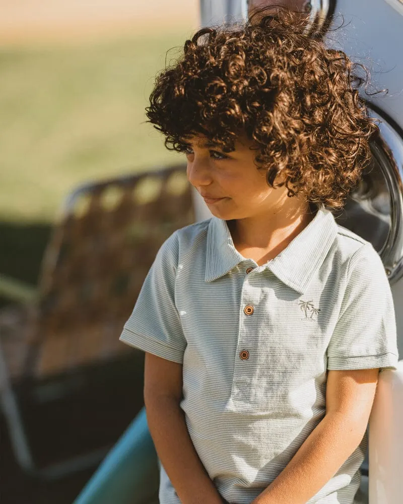 Fox & Finch - Savanna Palm Polo Tee