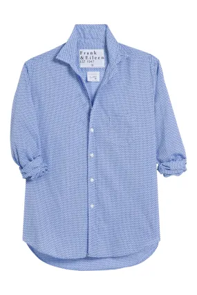 Frank & Eileen Eileen Relaxed Fit Button Up Shirt in Navy Dots