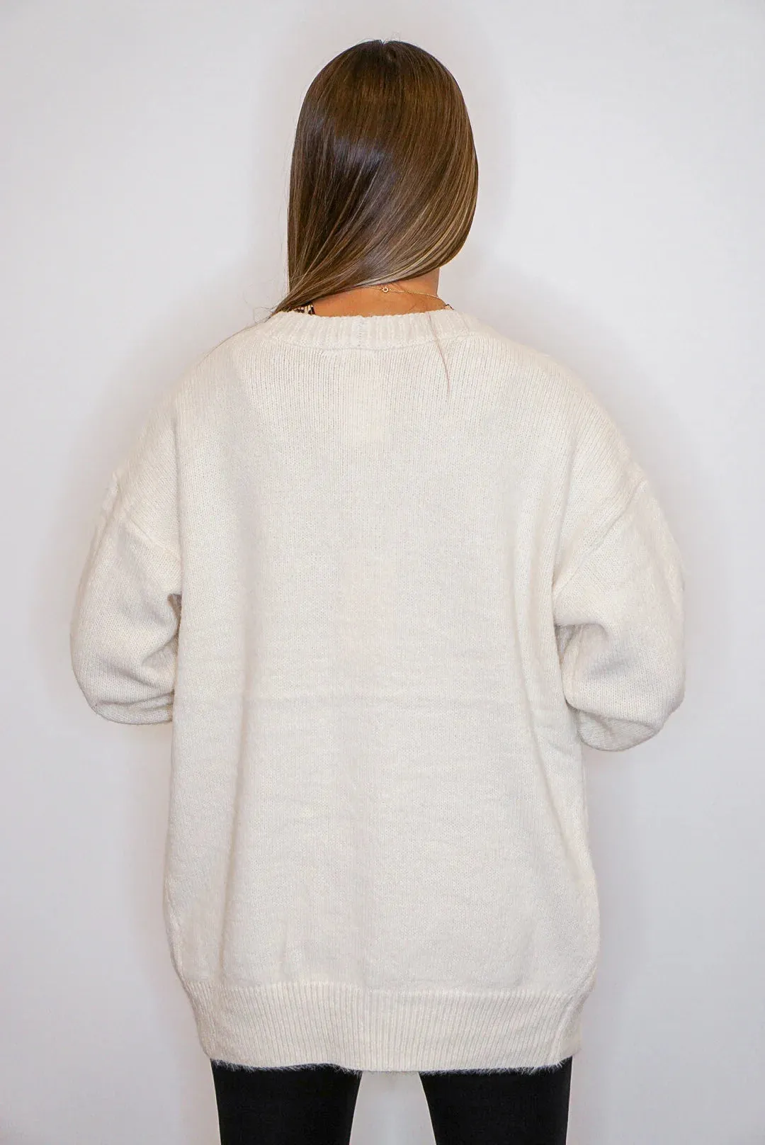 Fuzzy Comfort Ivory Cardigan