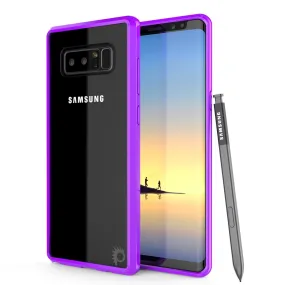 Galaxy Note 8 Screen Protector W/ Anti-Shock Proof Slim Case [Purple]