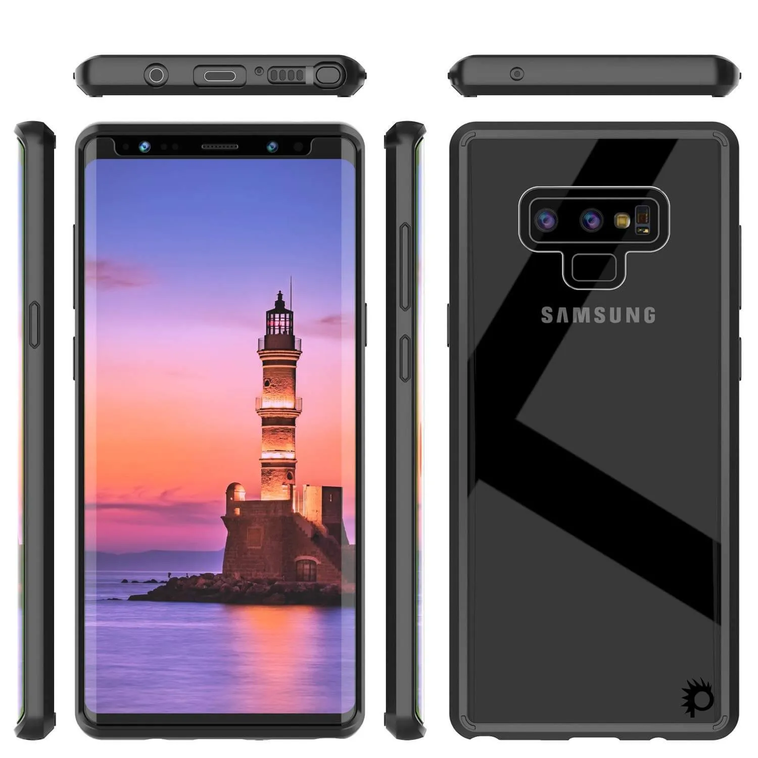 Galaxy Note 9 Punkcase Lucid-2.0 Series Slim Fit Armor Black Case Cover