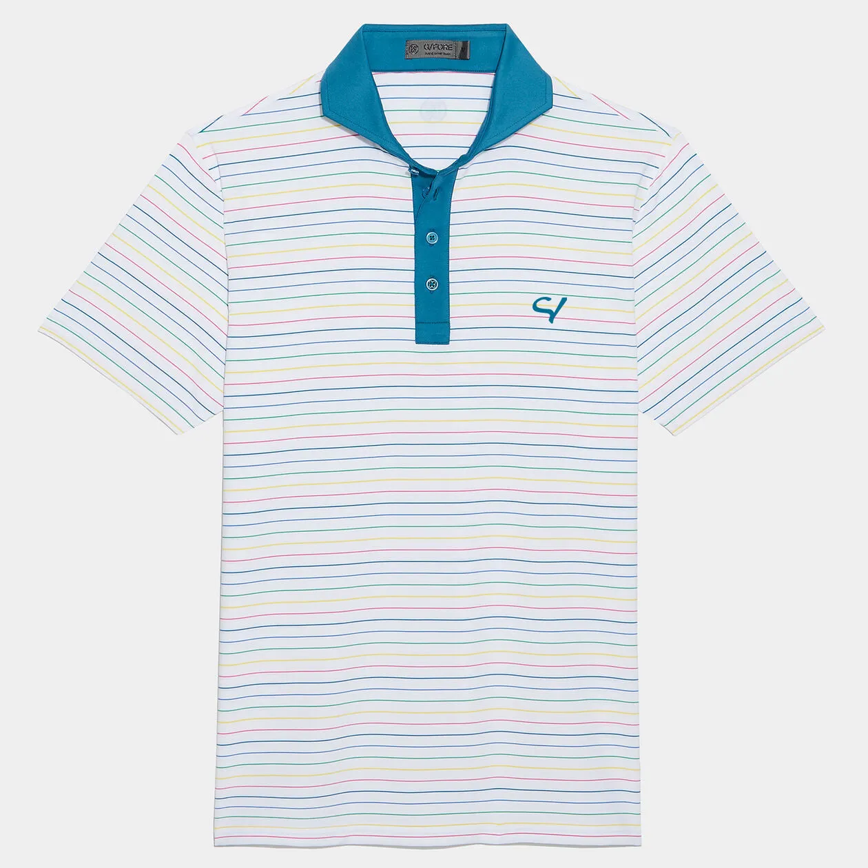 G/Fore Multi Stripe Tech Jersey Polo