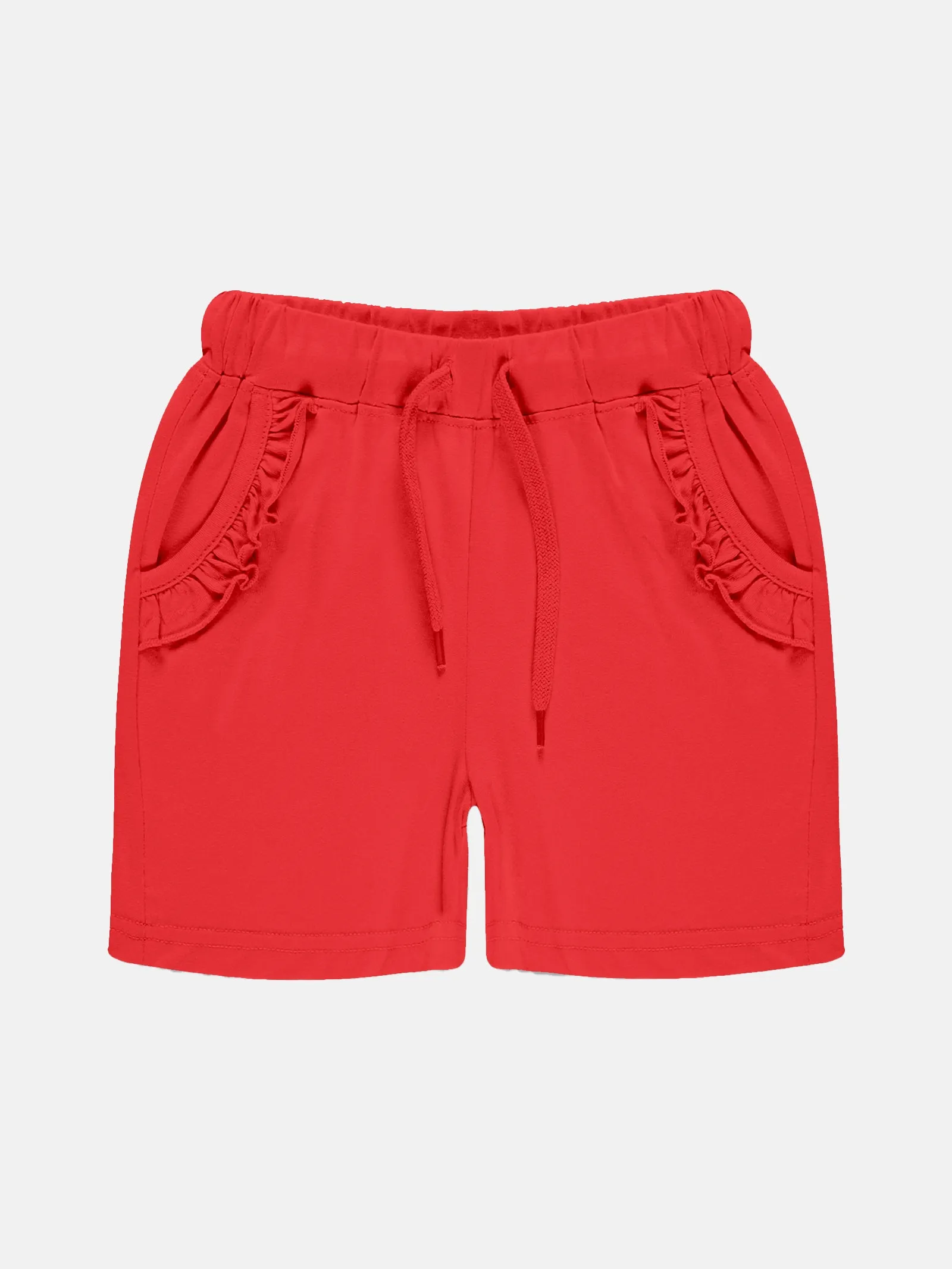 Girls Frill Pocket Hot Shorts Pack Of 2