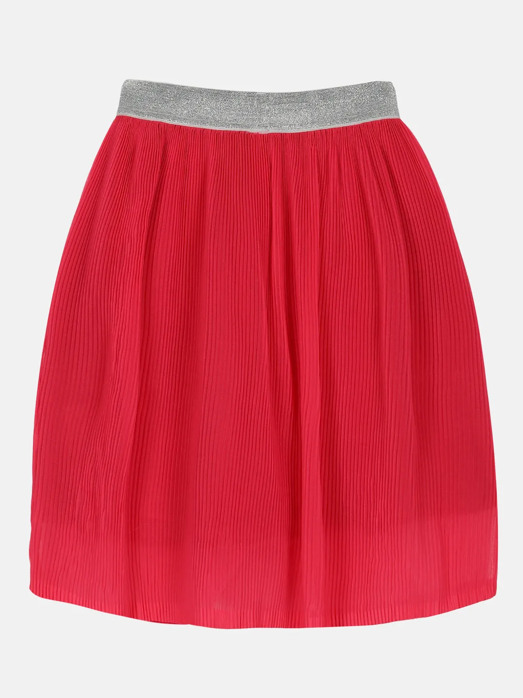 Girls Pleated Flared Skirt