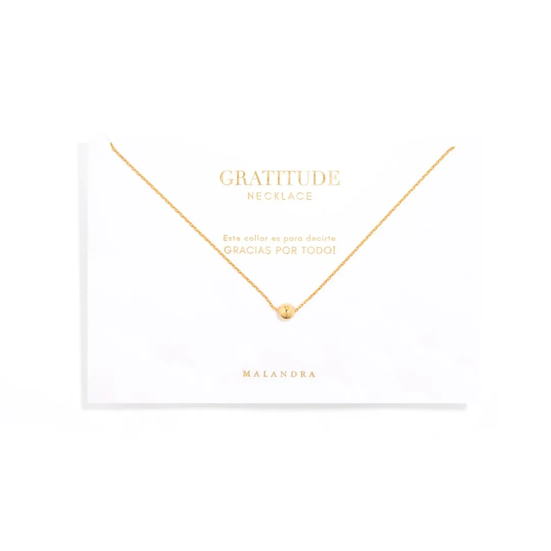 GOLDEN BEAD GRATITUDE NECKLACE