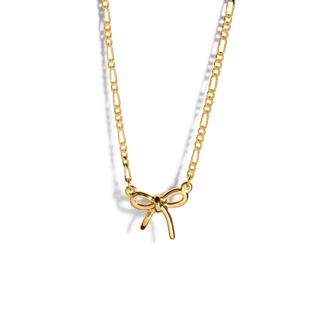 GOLDEN BOW COQUETTE NECKLACE