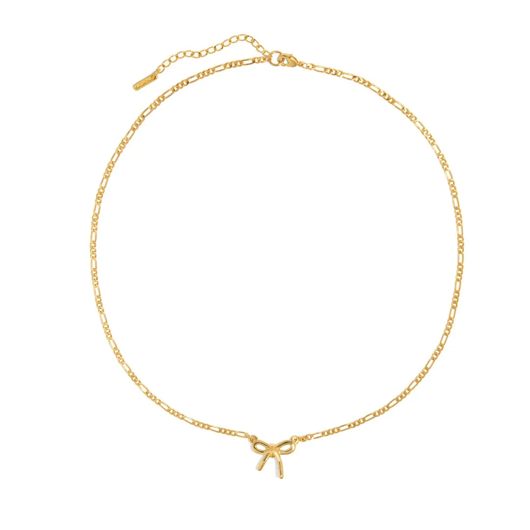 GOLDEN BOW COQUETTE NECKLACE