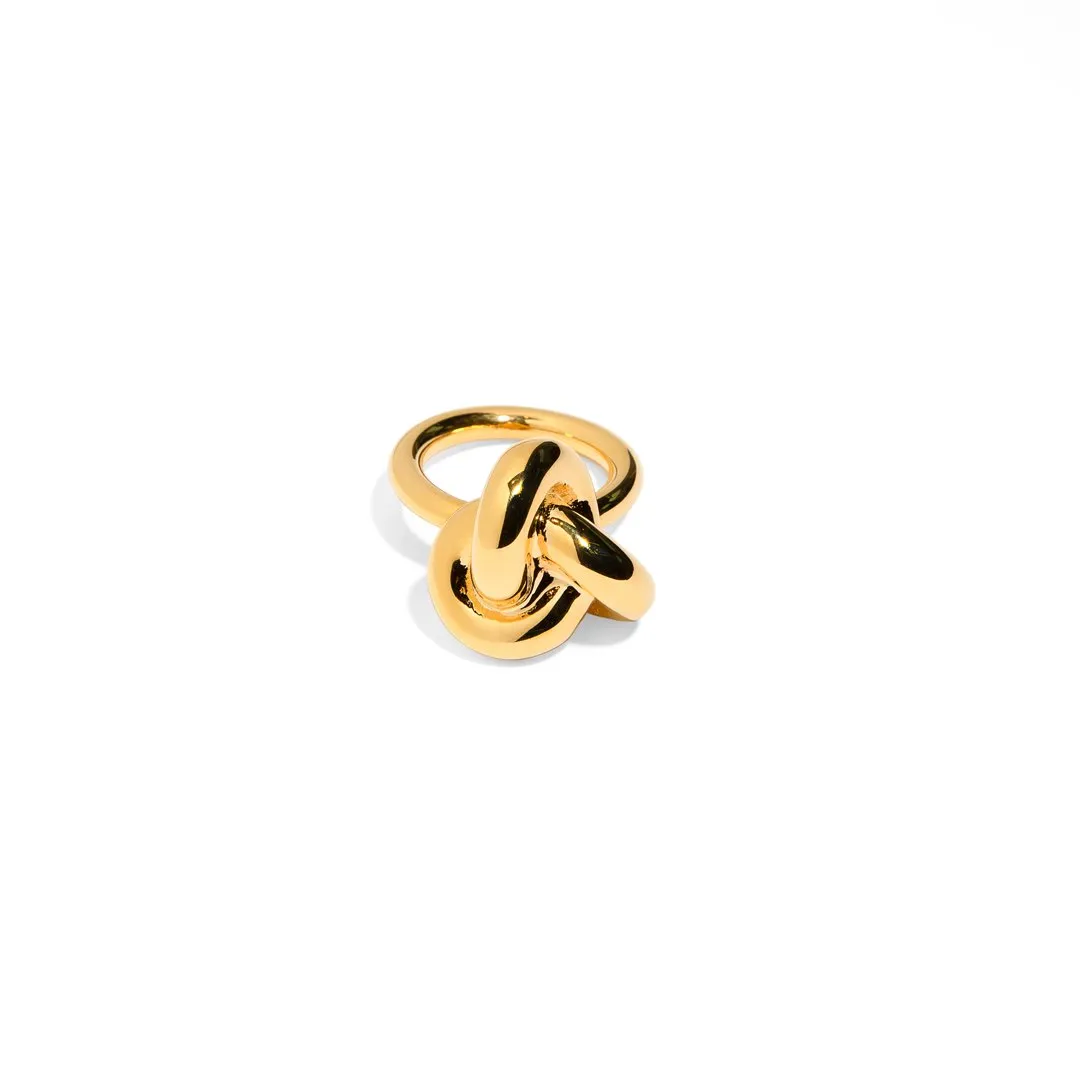 GOLDEN KNOT CHUNKY RING