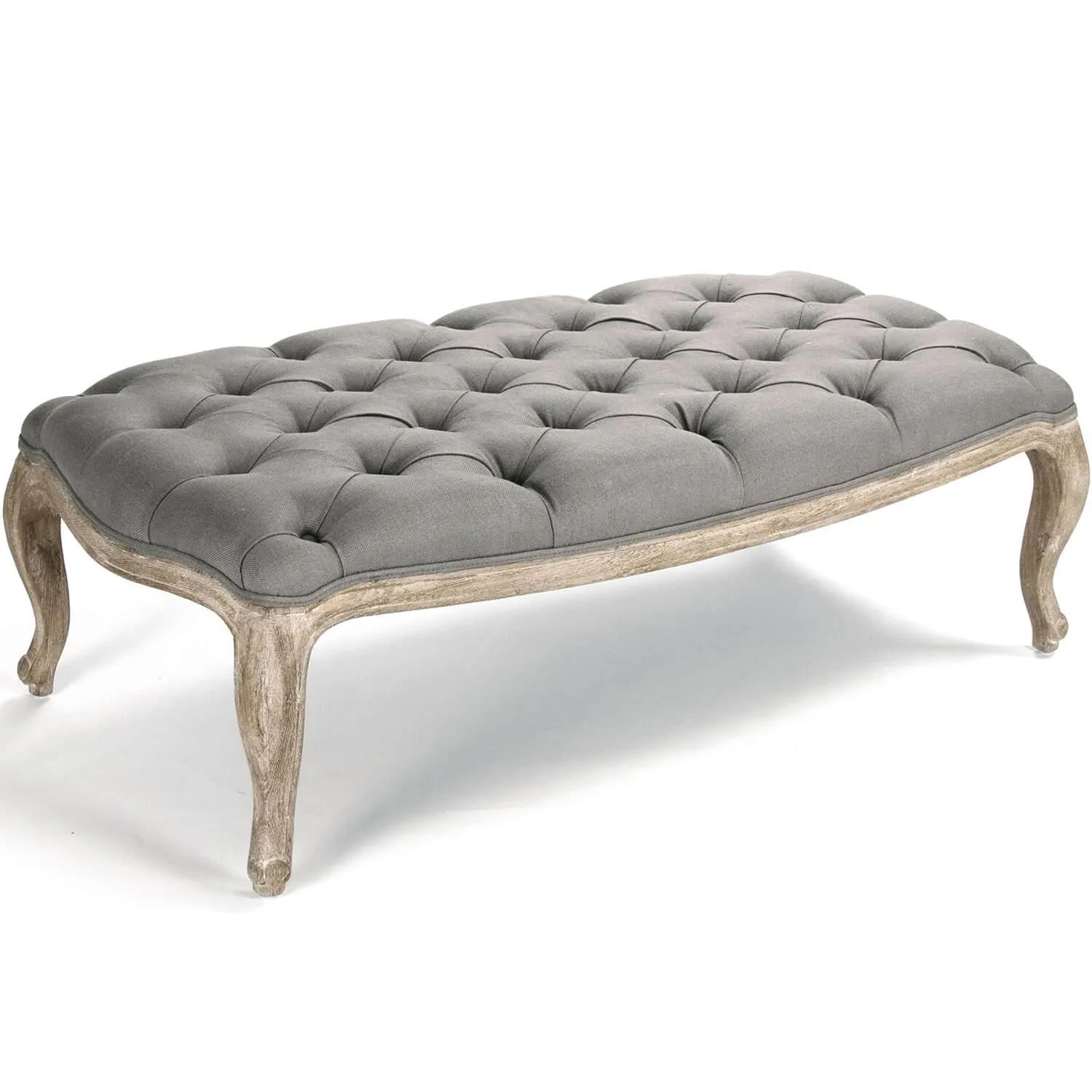 Gray Maison Tufted Ottoman