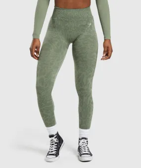 Gymshark Adapt Safari Seamless Legging - Force Green/Faded Green