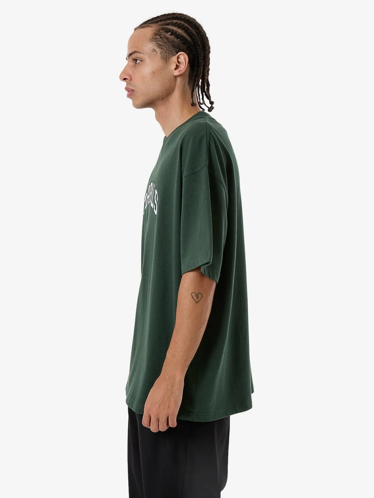 Hard Knocks Box Fit Oversize Tee - Sycamore