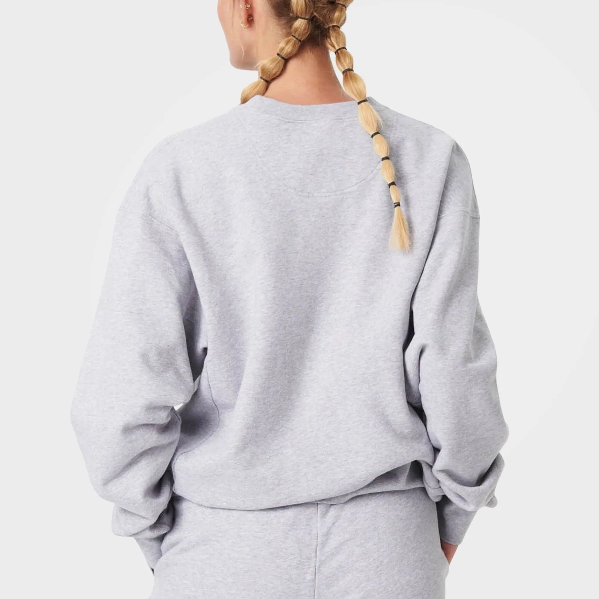 Heather Grey Organic Cotton Sweatshirt by 7Days Active