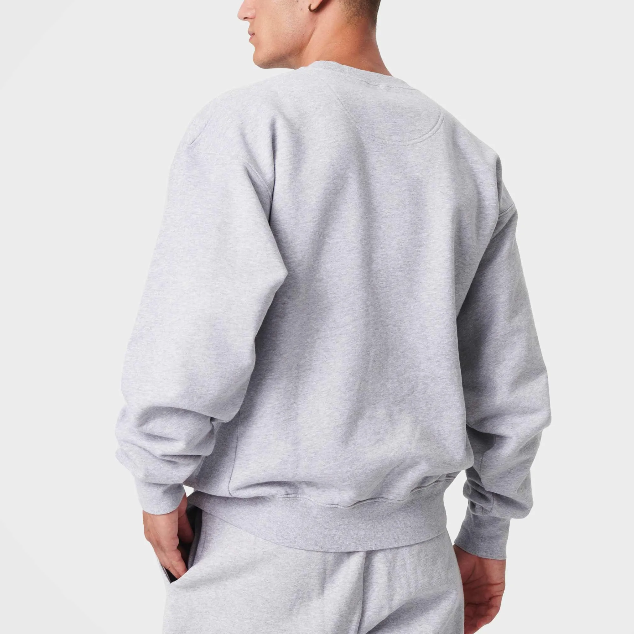 Heather Grey Organic Cotton Sweatshirt by 7Days Active