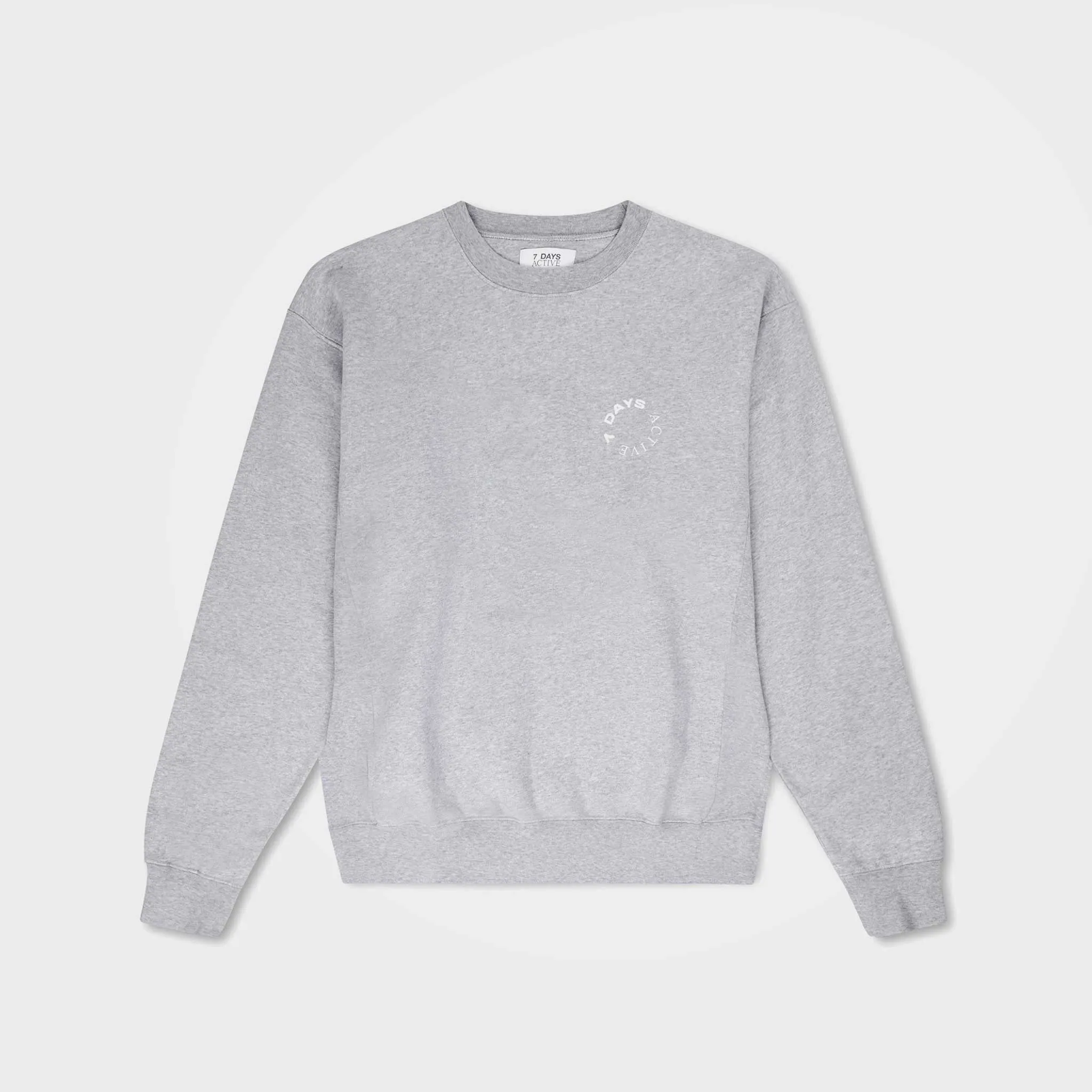 Heather Grey Organic Cotton Sweatshirt by 7Days Active