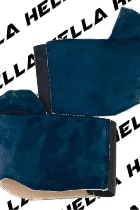 Hella Heels Classique Shoe Protector - Teal Faux Suede