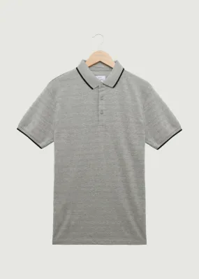 Henry Polo Shirt - Grey Marl