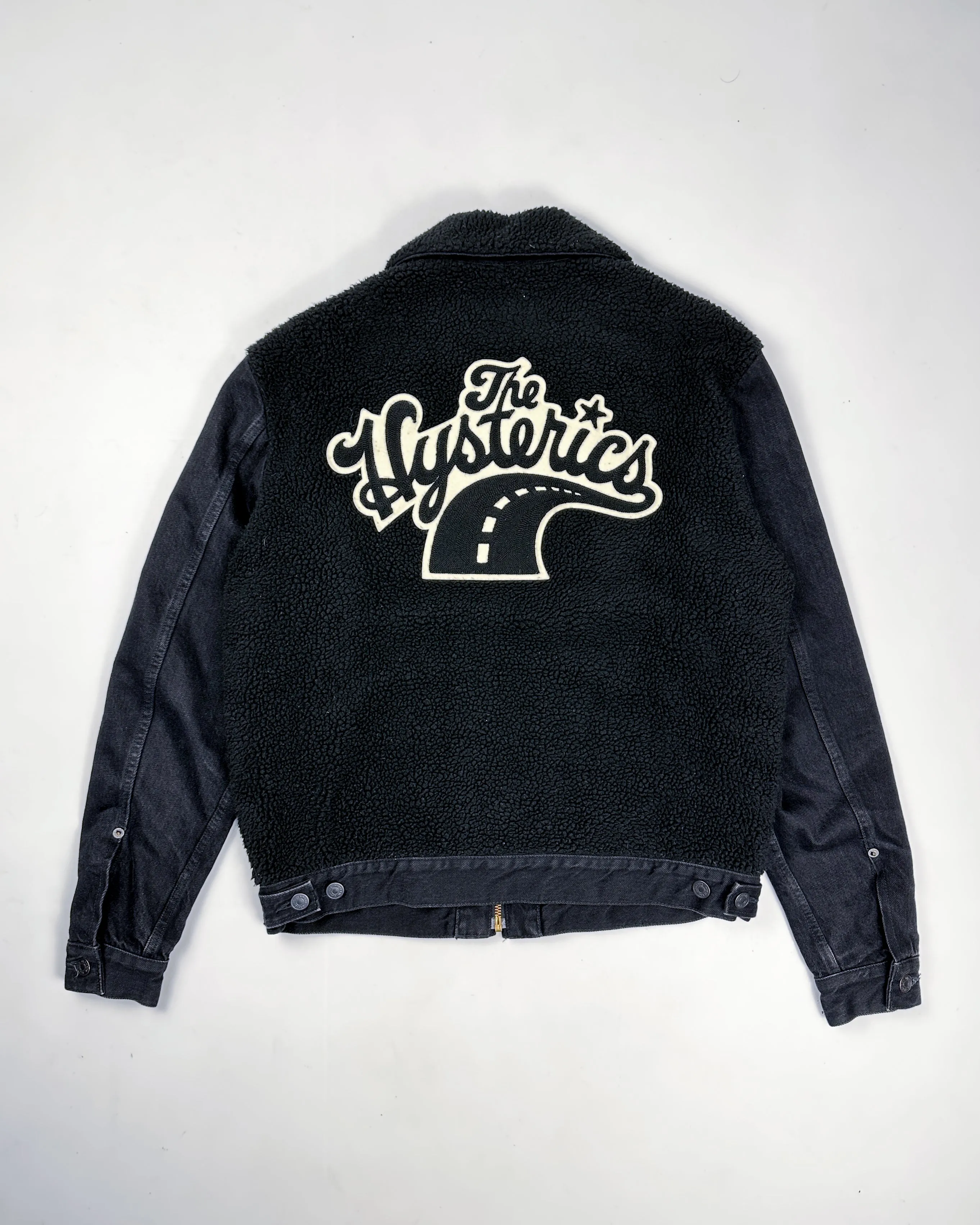 Hysteric Glamour 2-Texture Black Trucker Jacket 2000's