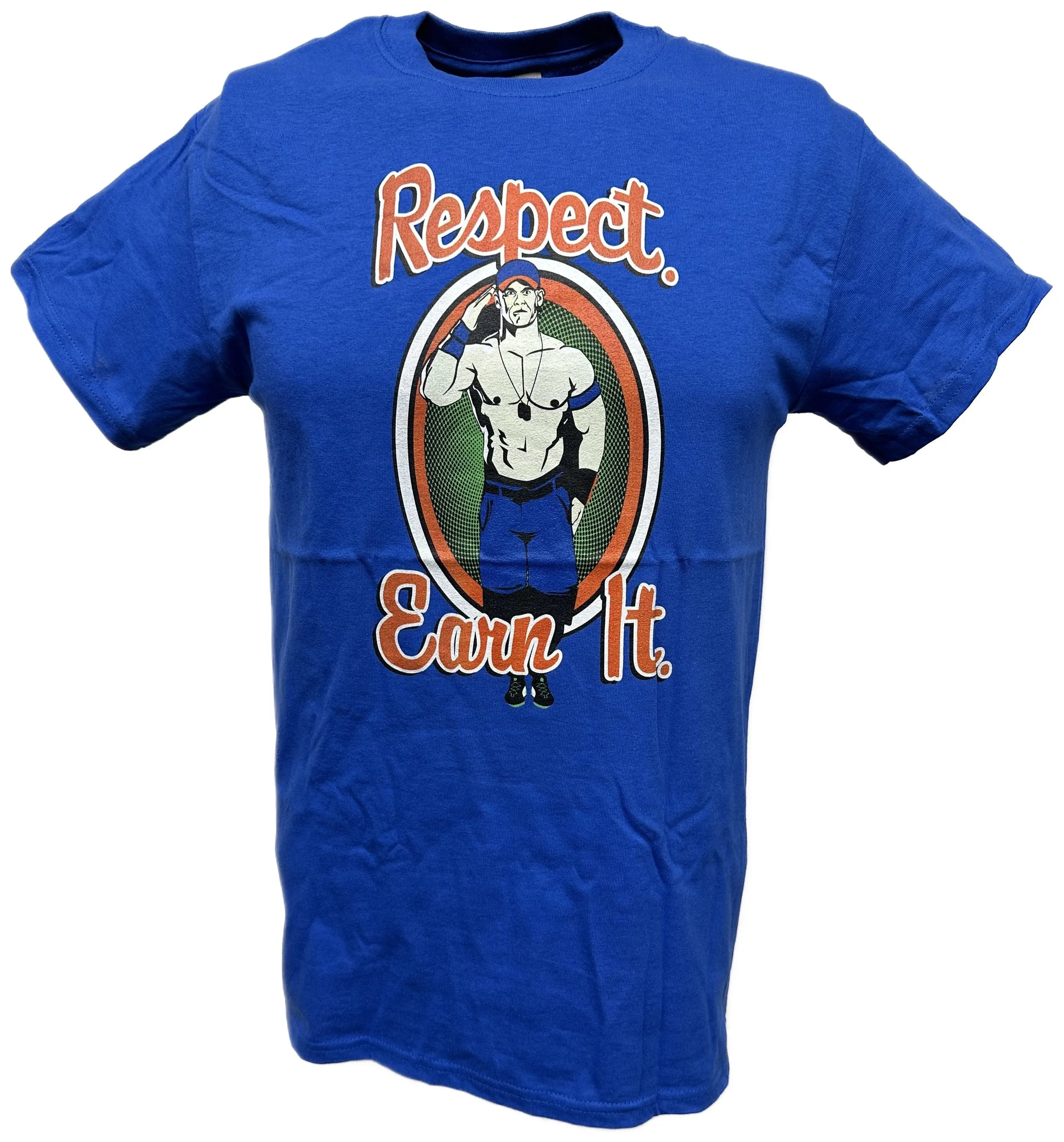 John Cena Respect Earn It Boys Kids Blue T-shirt