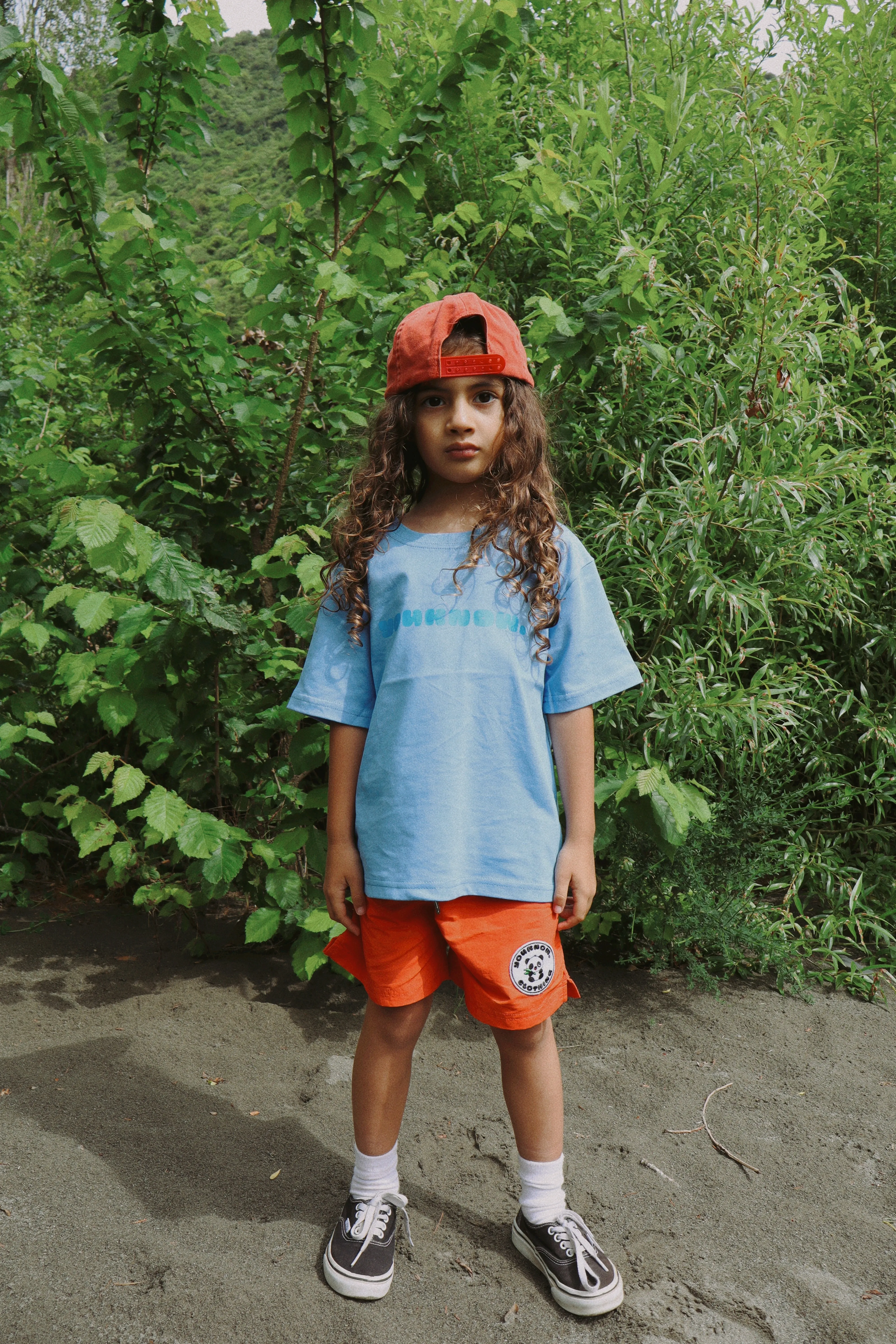 KIDS NYLON SHORTS | ORANGE