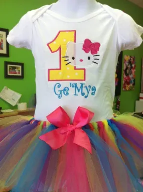 Kitty Birthday TuTu Set