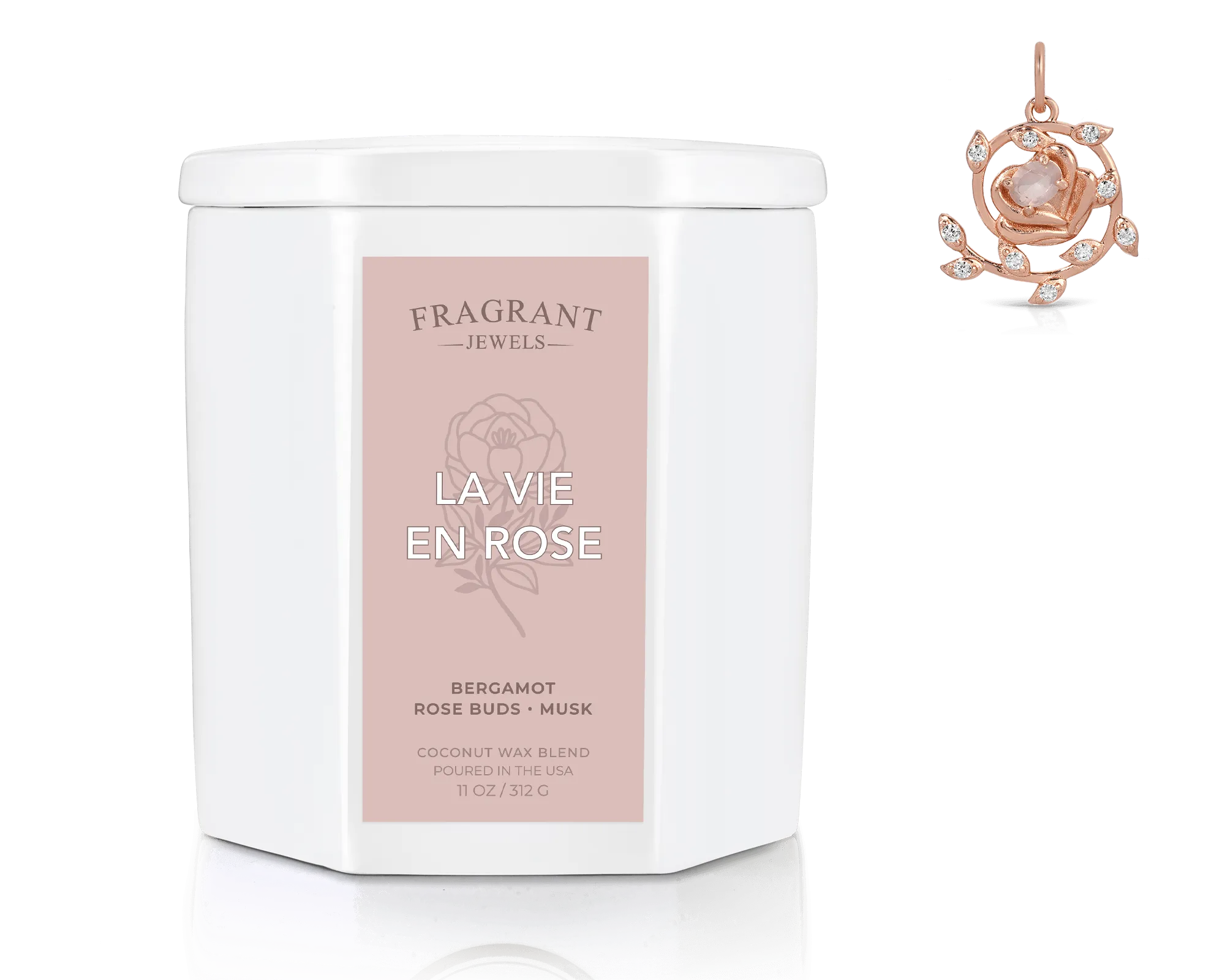 La Vie en Rose - Jewel Candle