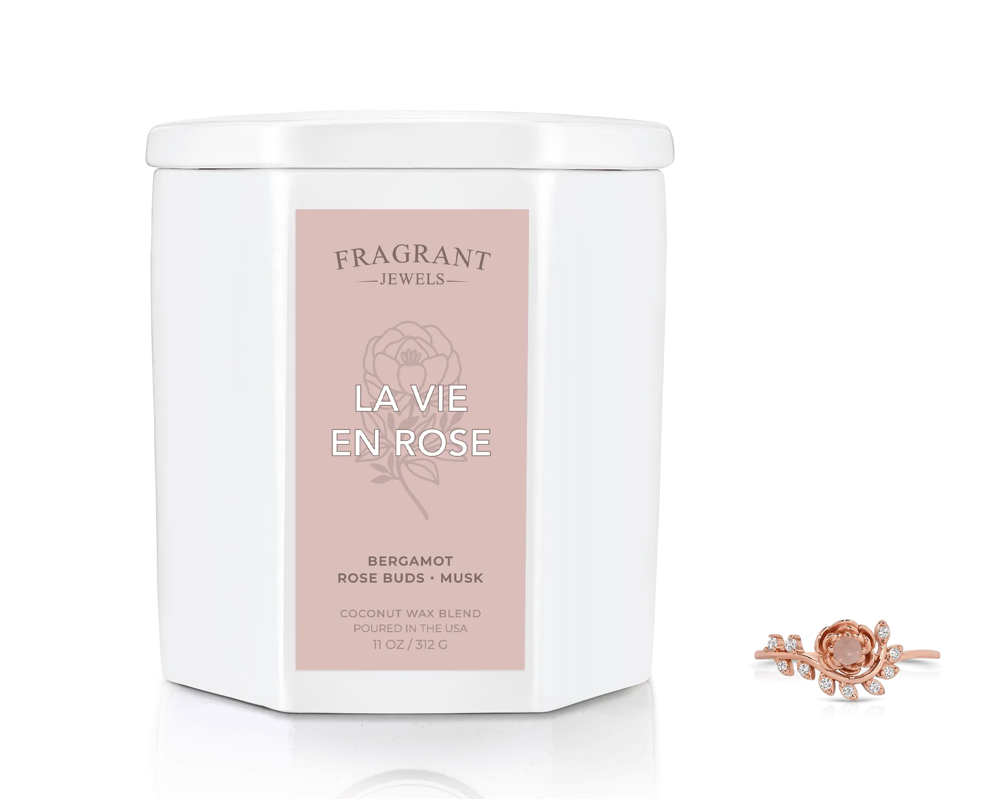 La Vie en Rose - Jewel Candle