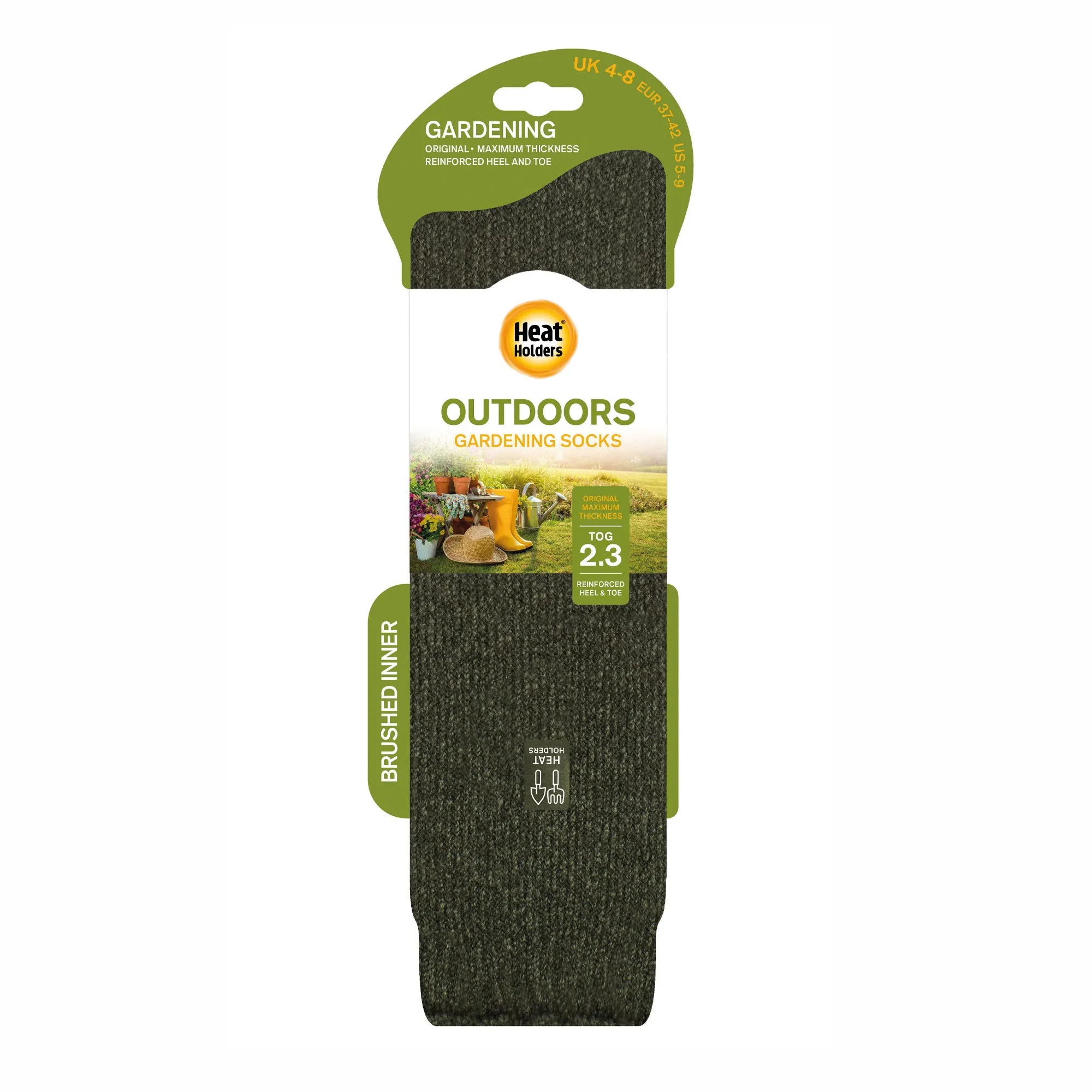 Ladies Original Outdoors Long Gardening Socks - Forest Green