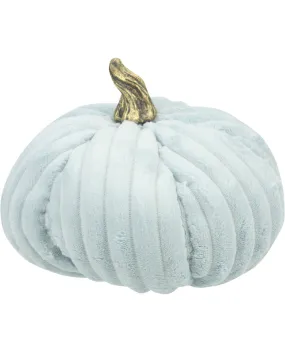 Large Plush Decorative Pumpkin - Aqua