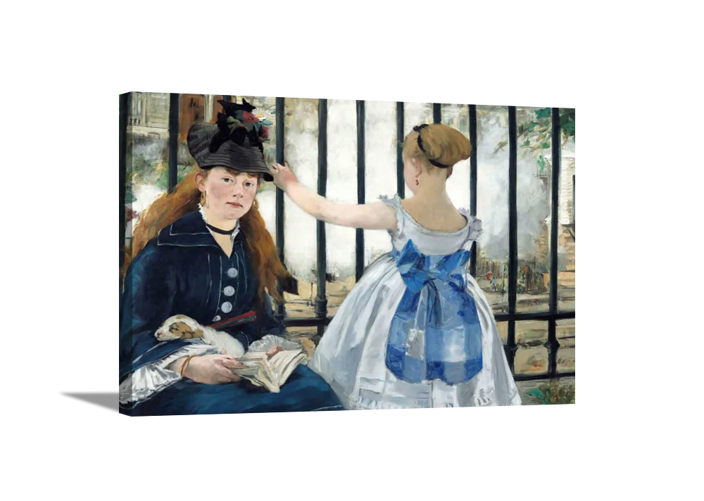 Le Chemin De Fer | Edouard Manet Masters Classic Art in Gallery Wrapped Canvas | Various Sizes