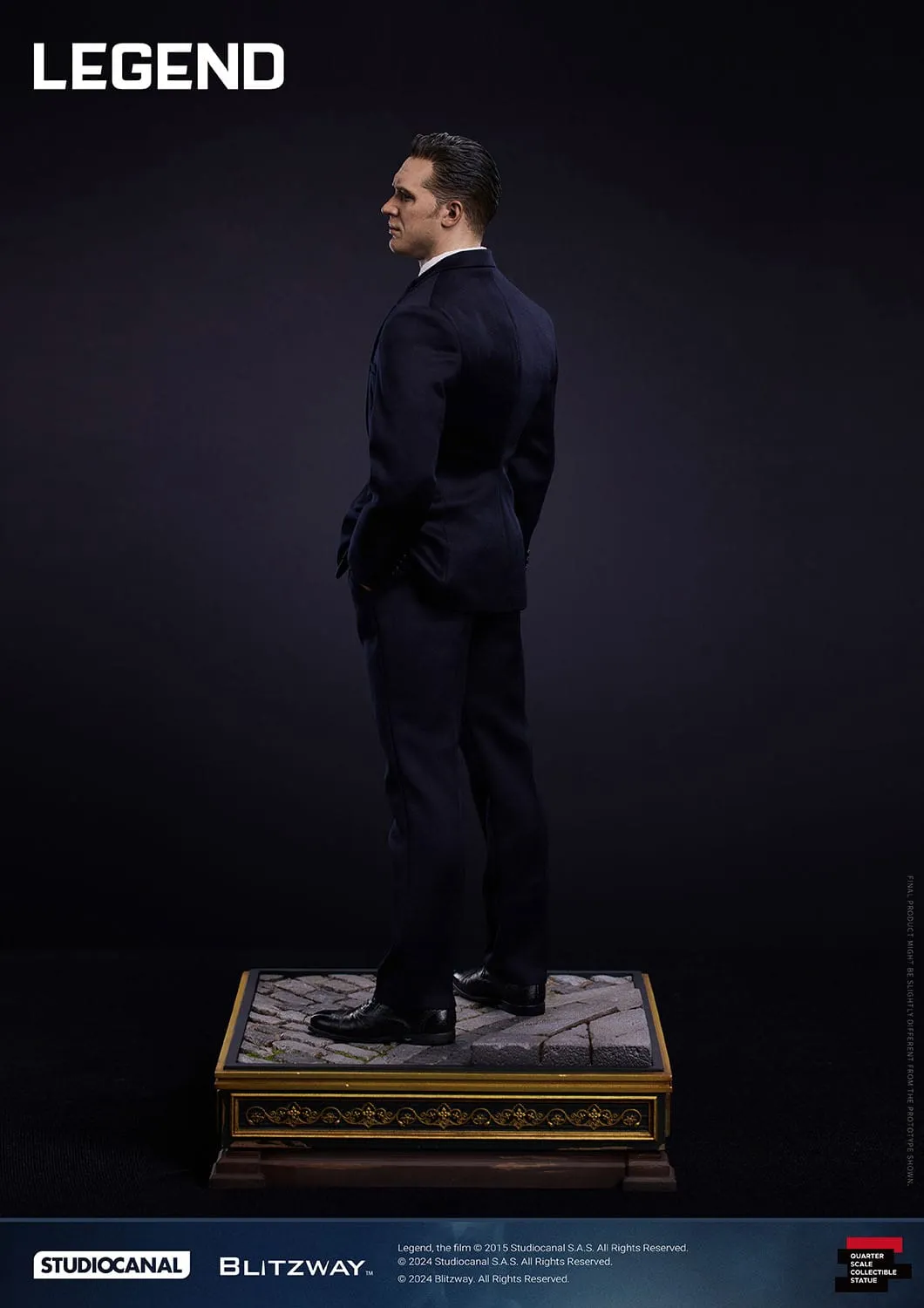 Legend: Reginald Reggie Kray: Superb Scale Statue: 1/4: 53 cm