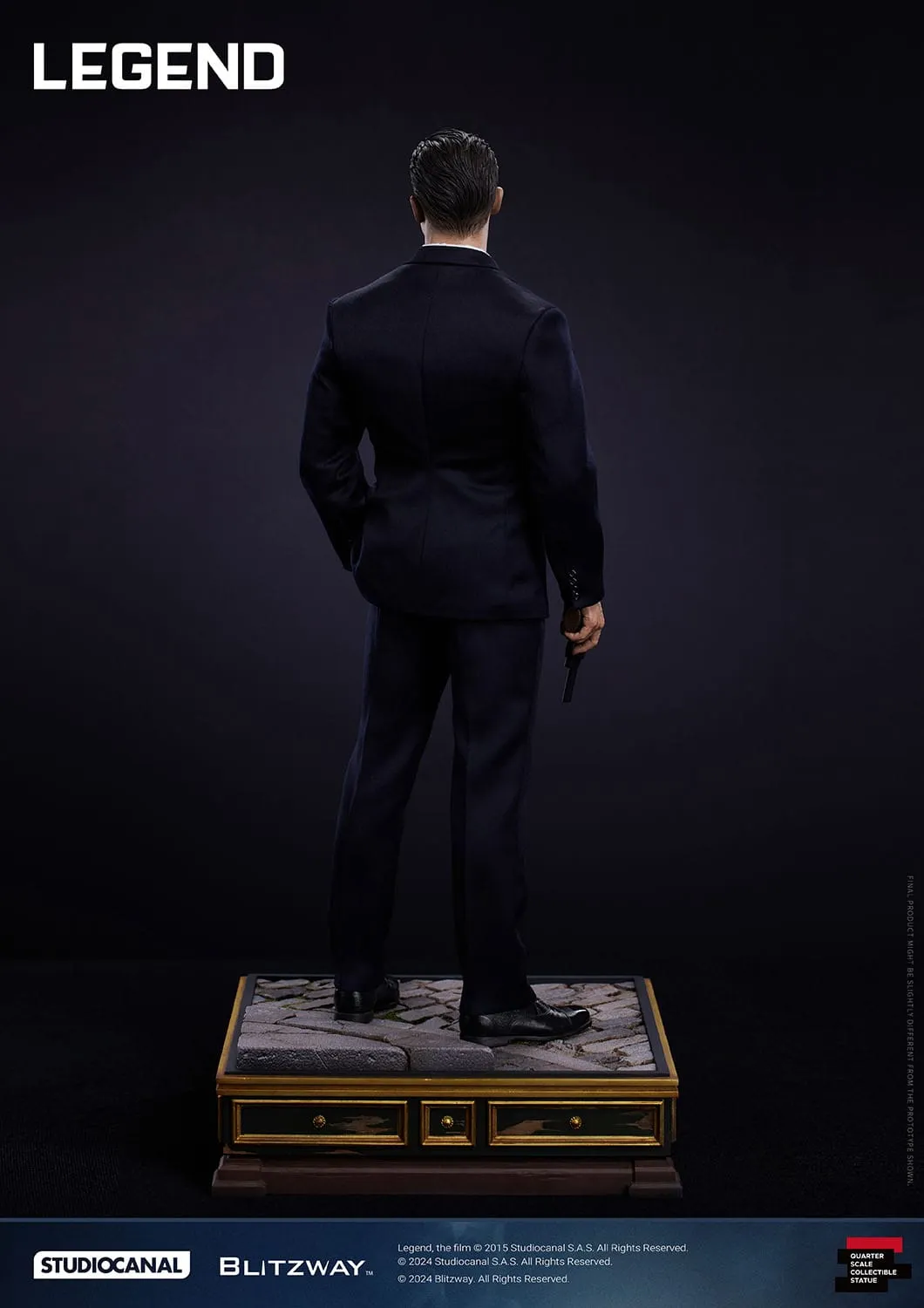 Legend: Reginald Reggie Kray: Superb Scale Statue: 1/4: 53 cm