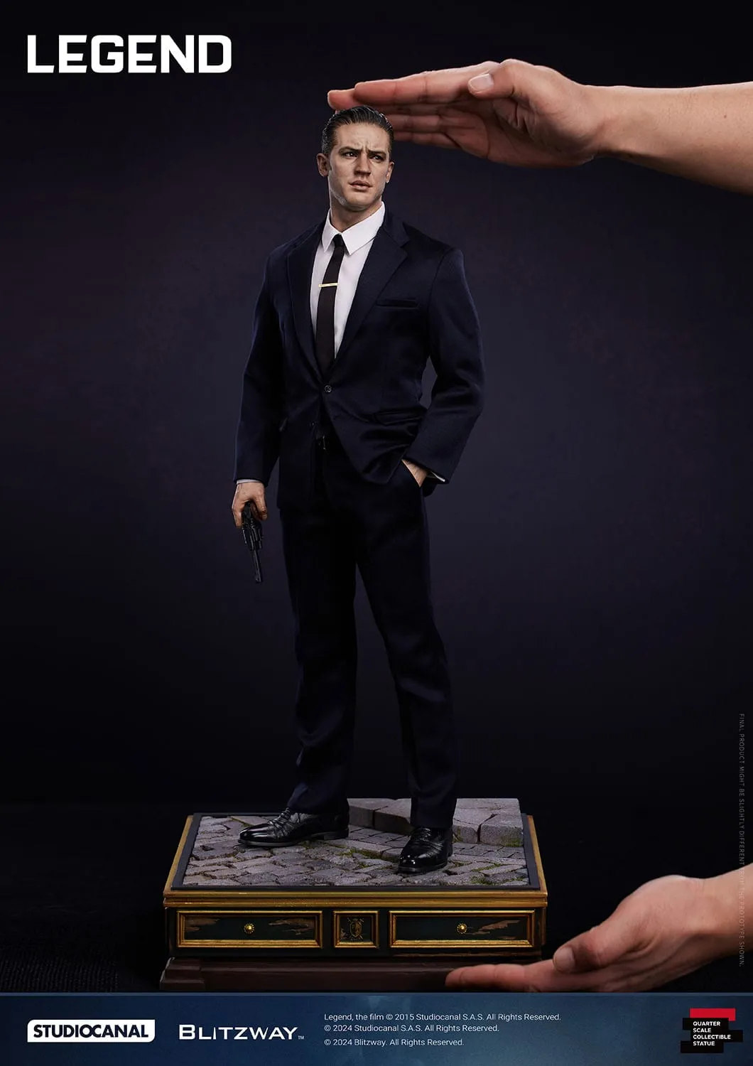 Legend: Reginald Reggie Kray: Superb Scale Statue: 1/4: 53 cm