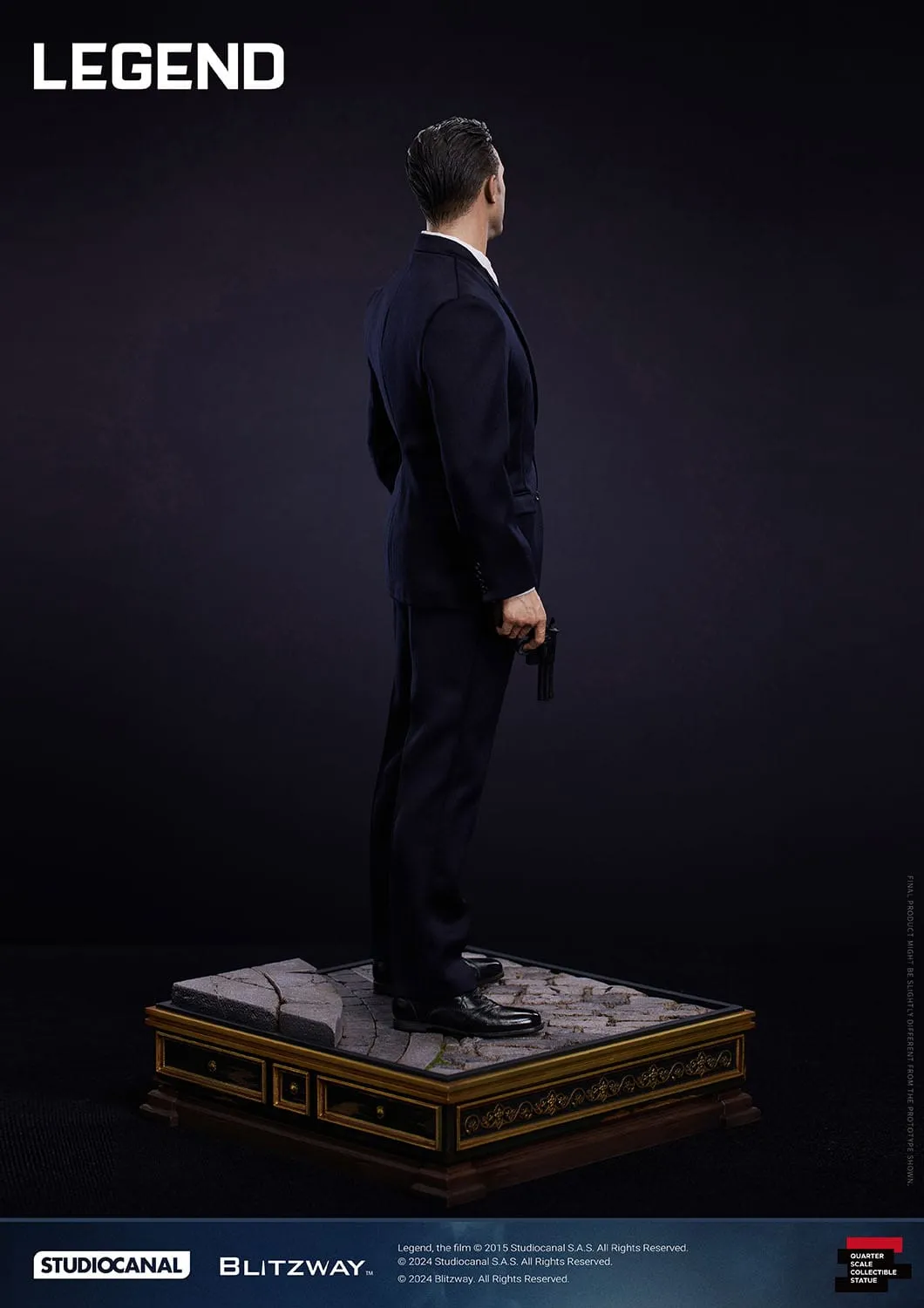 Legend: Reginald Reggie Kray: Superb Scale Statue: 1/4: 53 cm