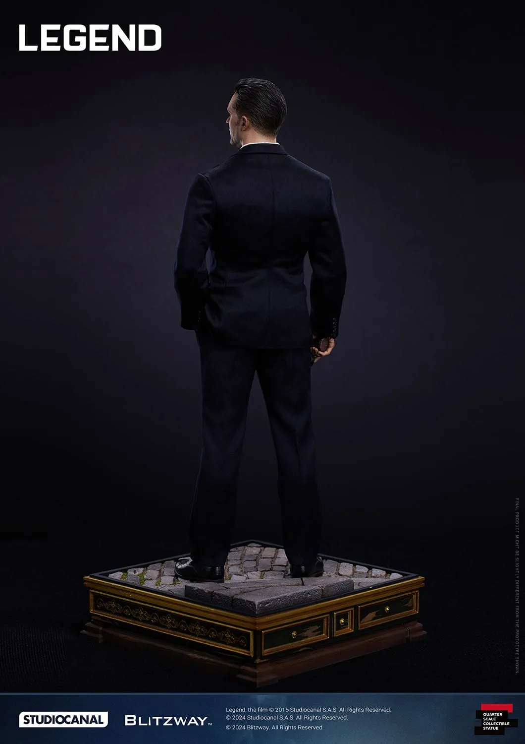 Legend: Reginald Reggie Kray: Superb Scale Statue: 1/4: 53 cm