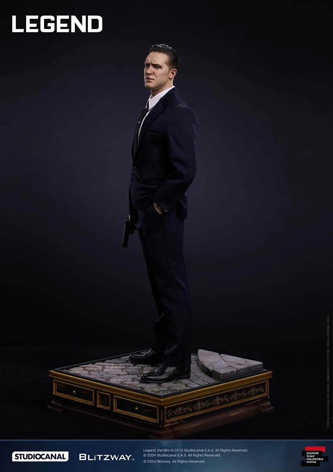 Legend: Reginald Reggie Kray: Superb Scale Statue: 1/4: 53 cm