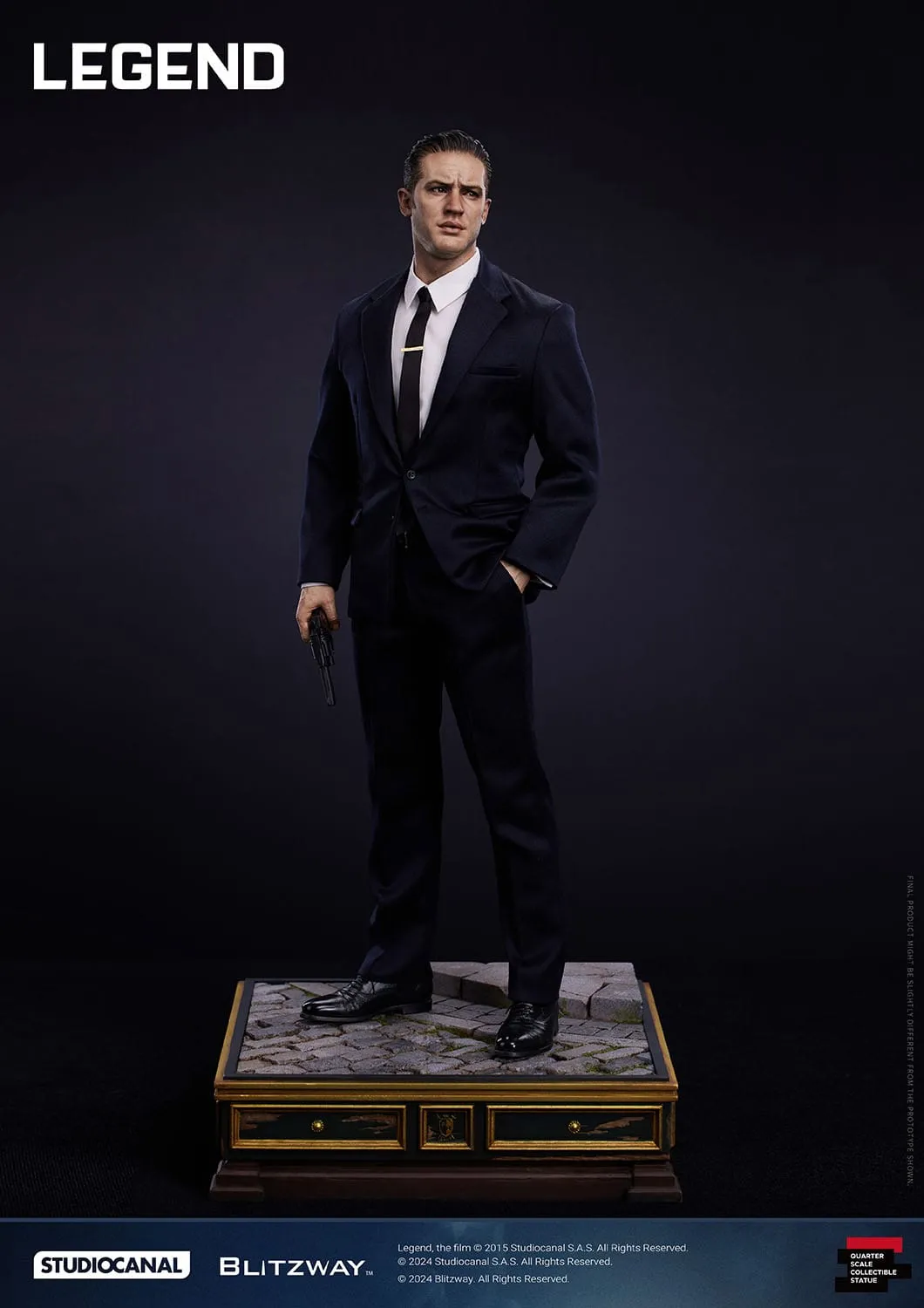 Legend: Reginald Reggie Kray: Superb Scale Statue: 1/4: 53 cm