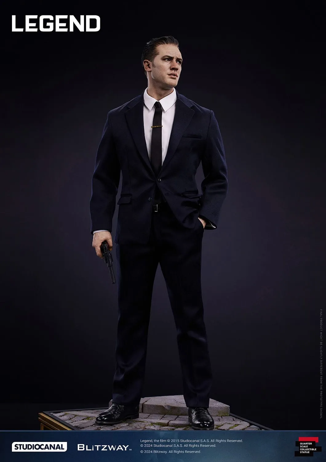 Legend: Reginald Reggie Kray: Superb Scale Statue: 1/4: 53 cm