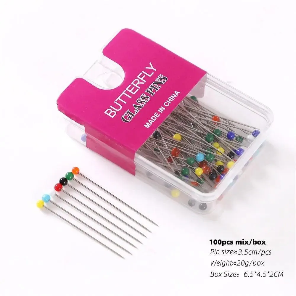 MAC018 Hijab Pins, Plastic Needle Scarf Pin, 100 Pcs per box