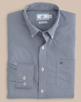 Micro Gingham Intercoastal Performance Sport Shirt