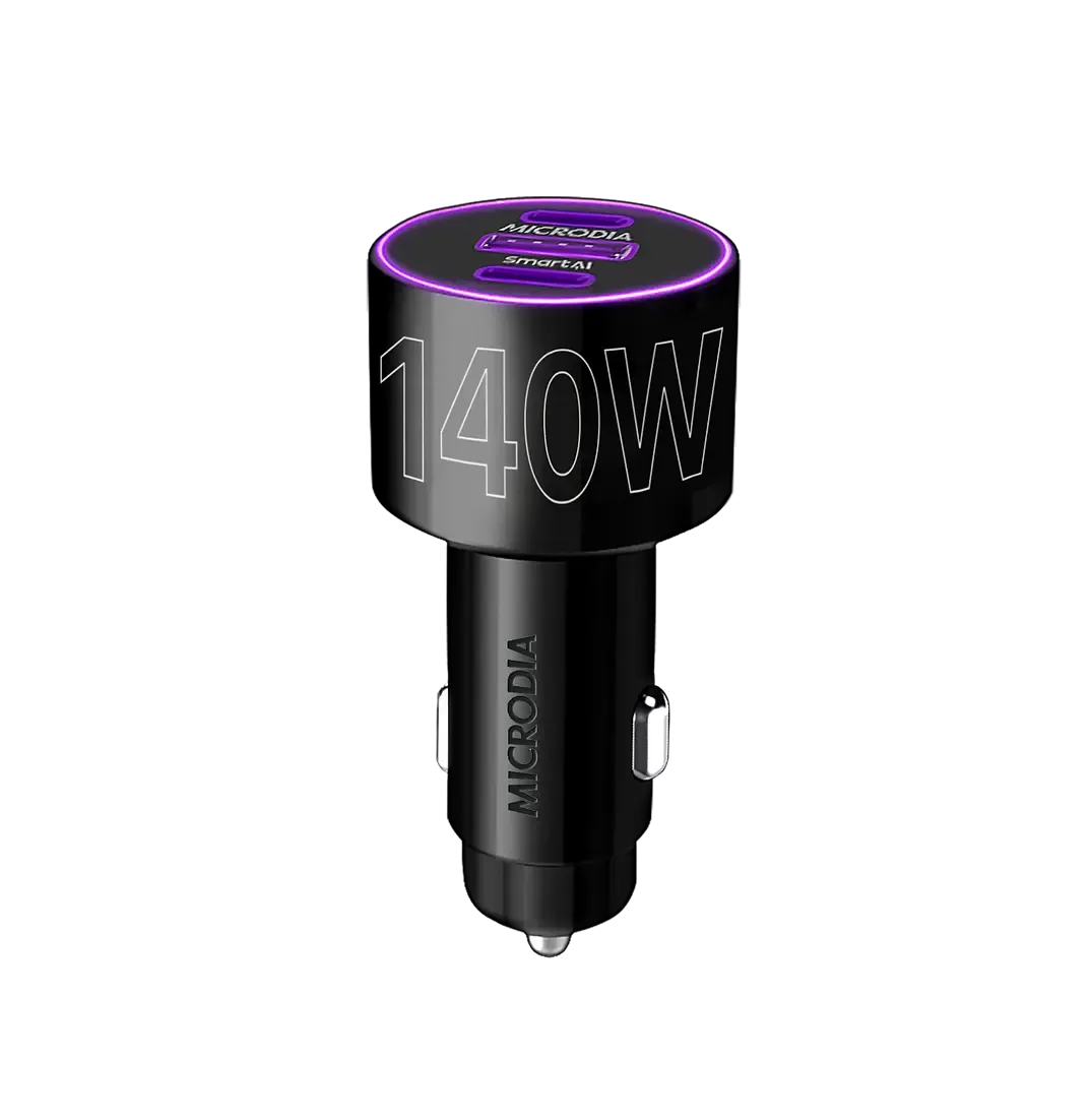 MICRODIA QC4.0   Dual PD3.0 140W Car Charger