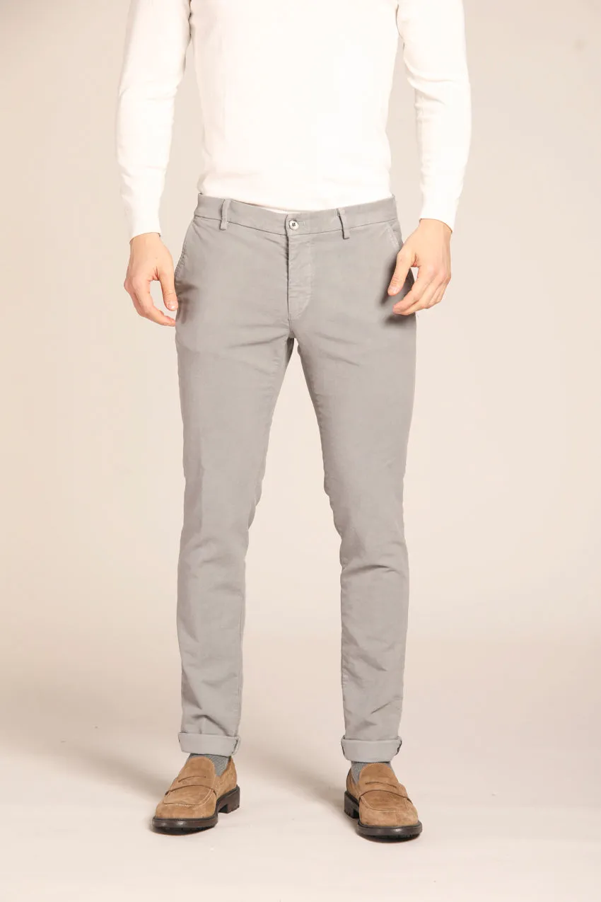 Milano Style pantalone chino uomo in fustagno extra slim fit