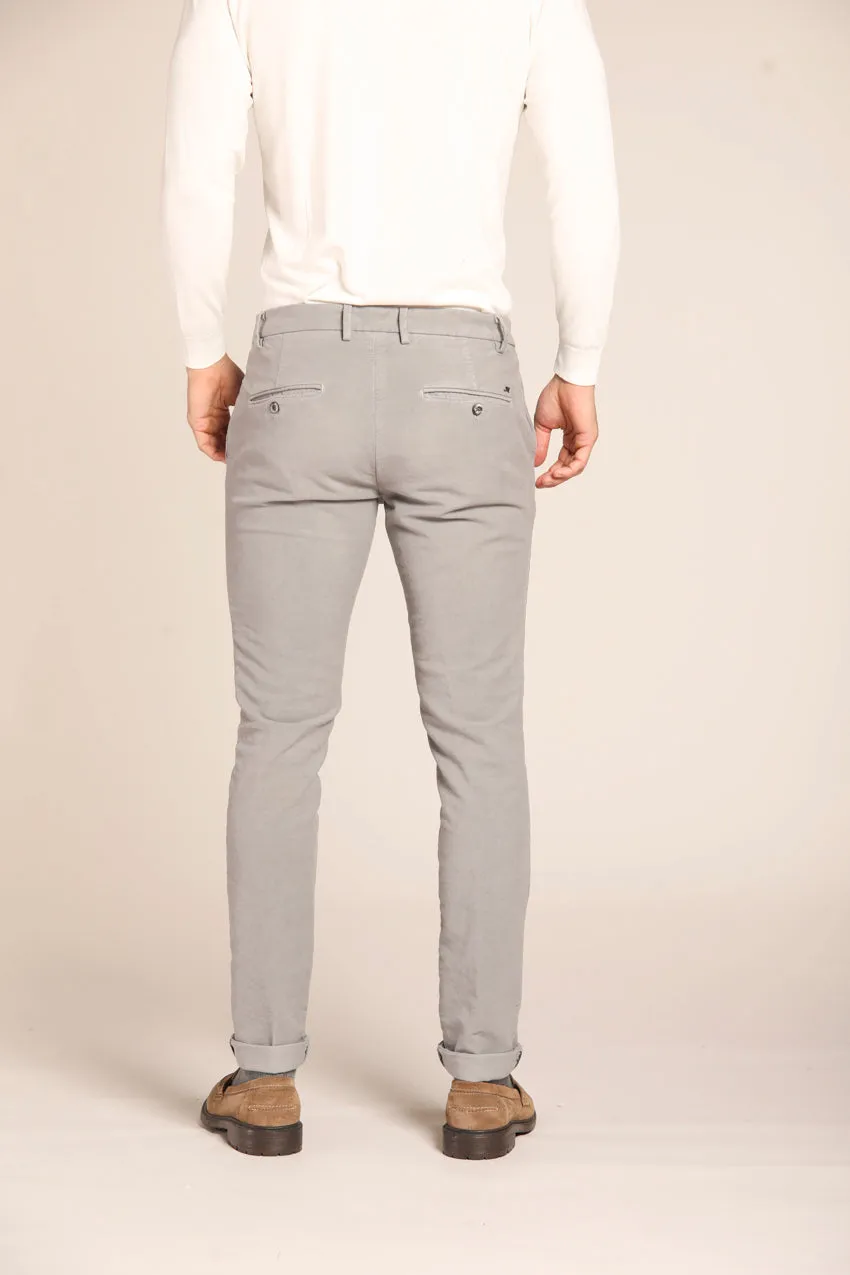 Milano Style pantalone chino uomo in fustagno extra slim fit