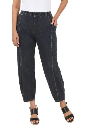 Mineral Wash Pull-On Ankle Pant