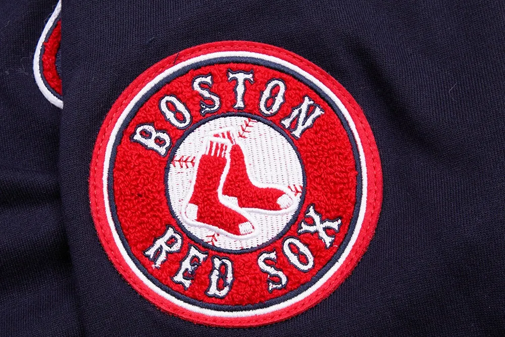 MLB BOSTON RED SOX BLENDED LOGO MEN'S HOODY (MIDNIGHT NAVY)